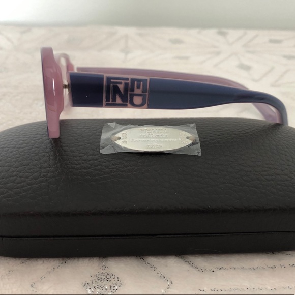 Fendi Lilac Rose Rectangle Eyeglasses 51 Mn Lens - Picture 2 of 8